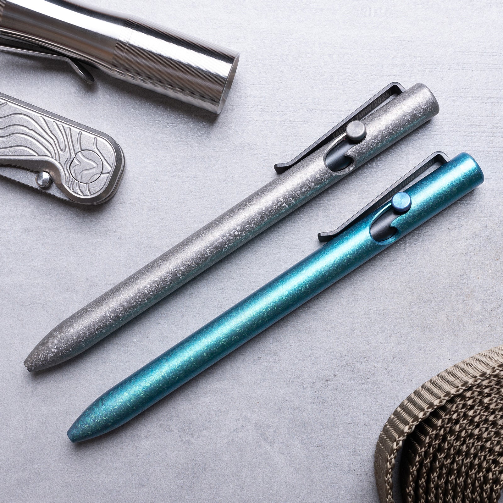 Crystallized Titanium Bolt Action Pen - Image 5