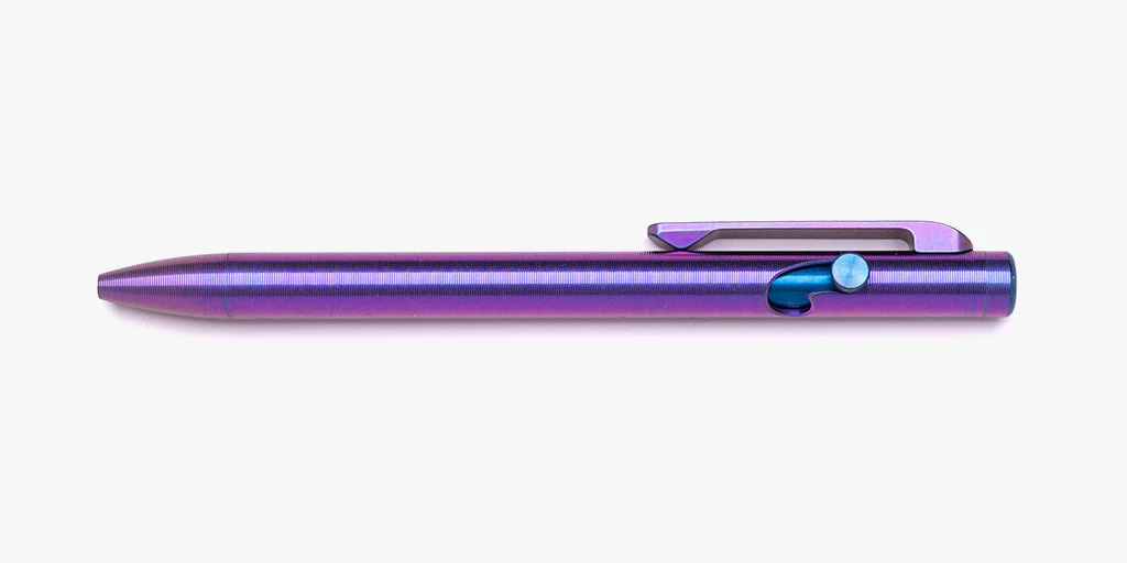 Dual Tone Ano Slim Bolt Action Pen - Image 3