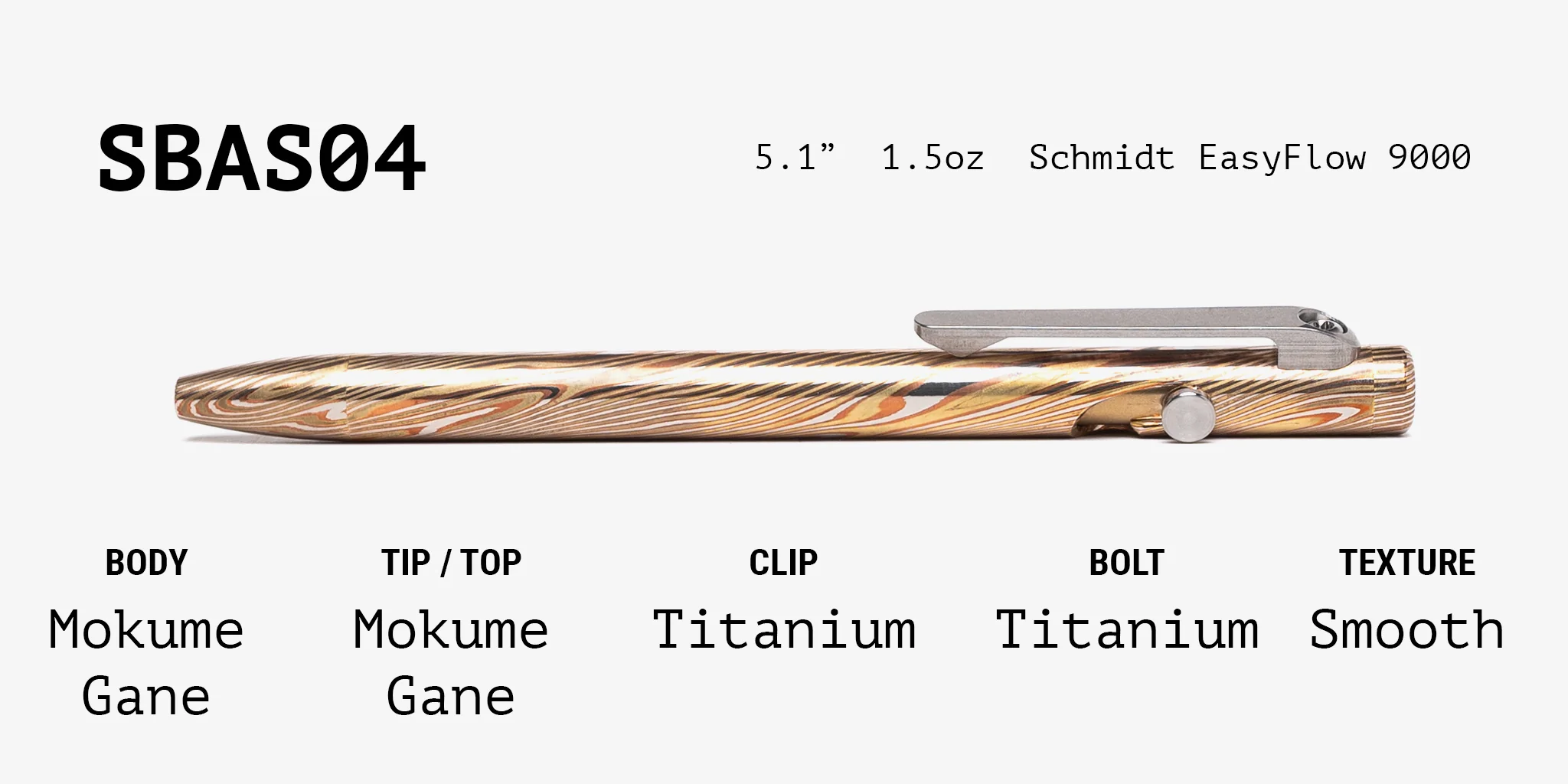 Full Mokume Gane Slim Bolt Action Pen - Image 21