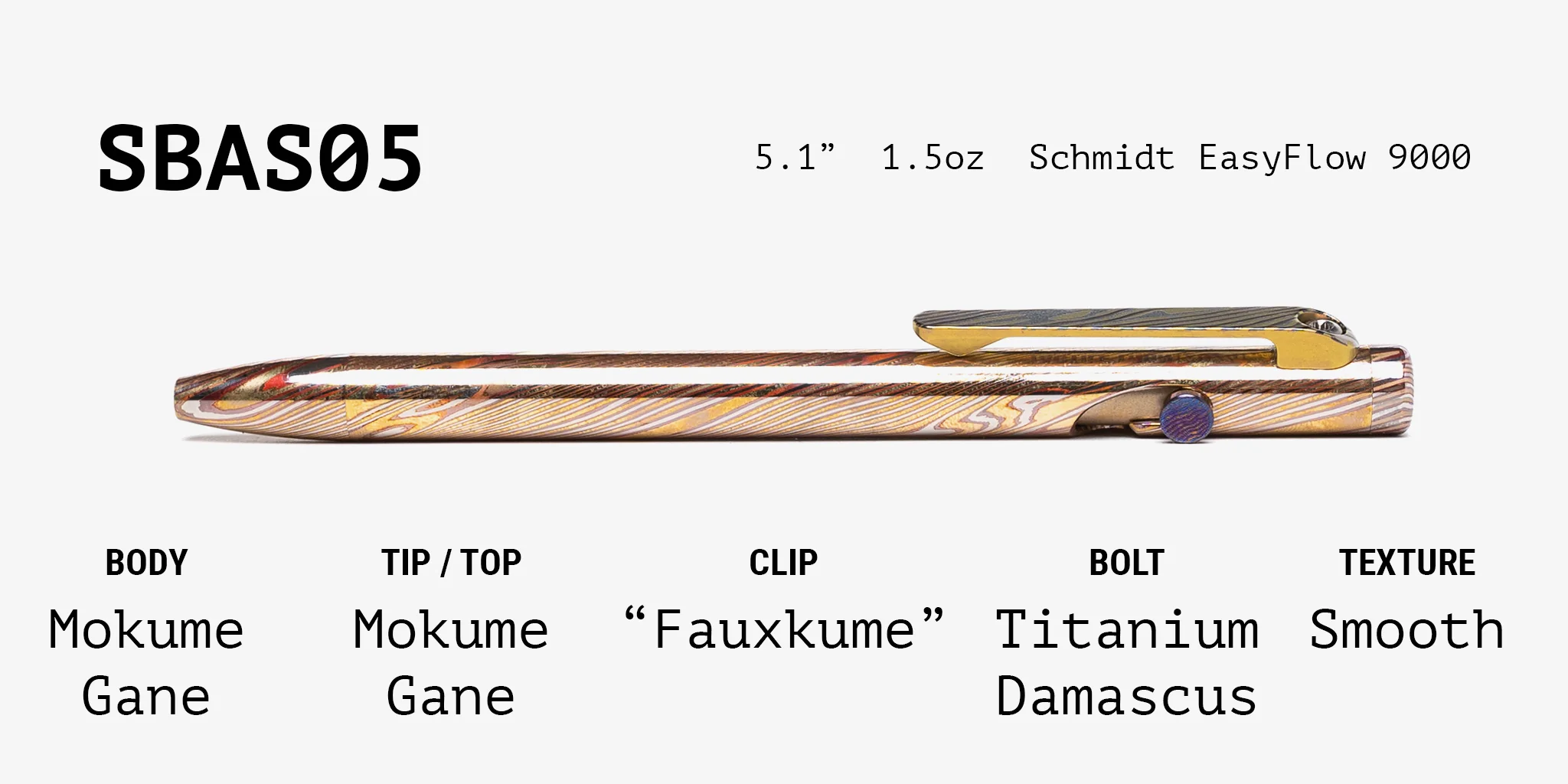Full Mokume Gane Slim Bolt Action Pen - Image 22