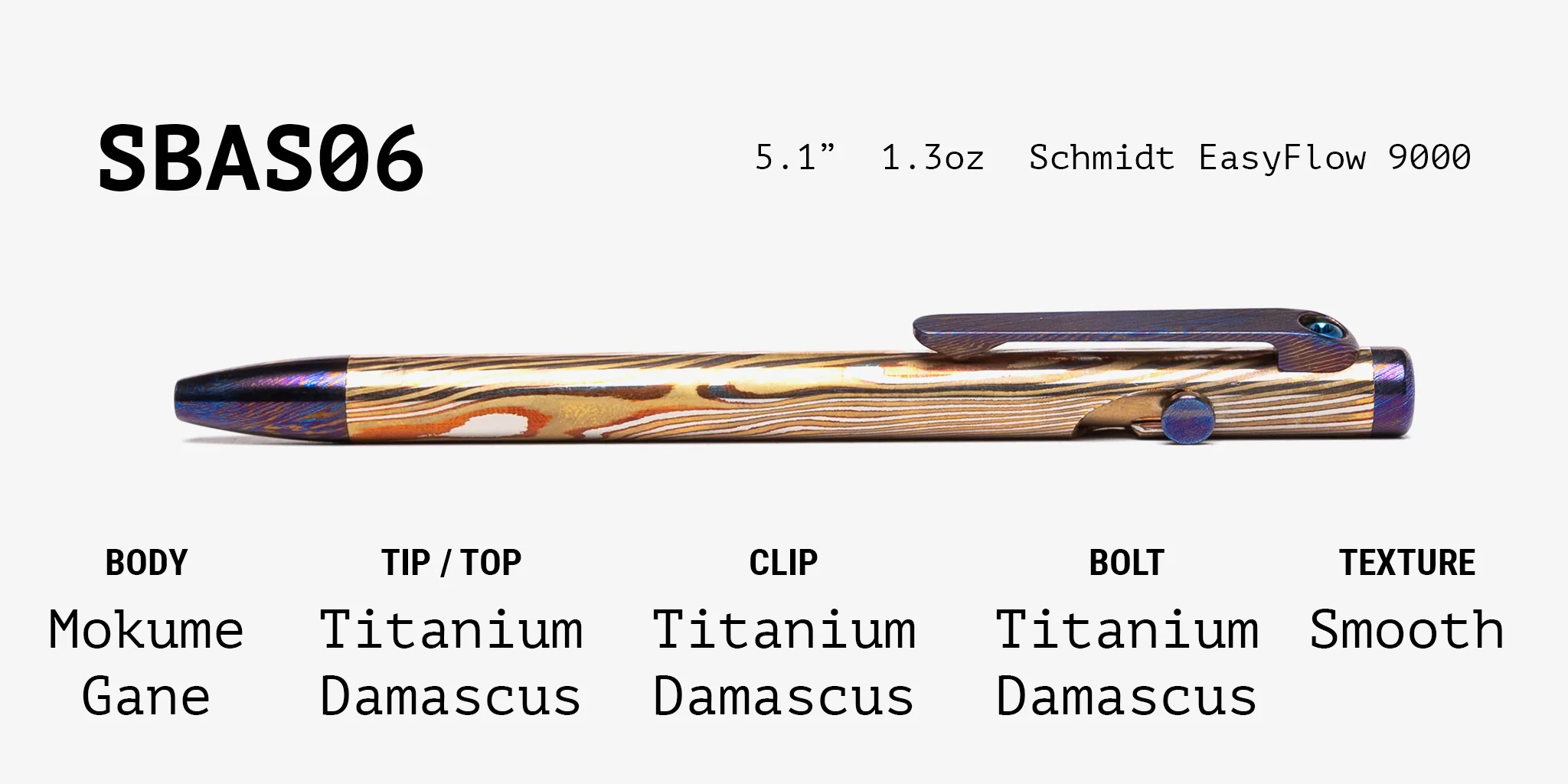 Full Mokume Gane Slim Bolt Action Pen - Image 23