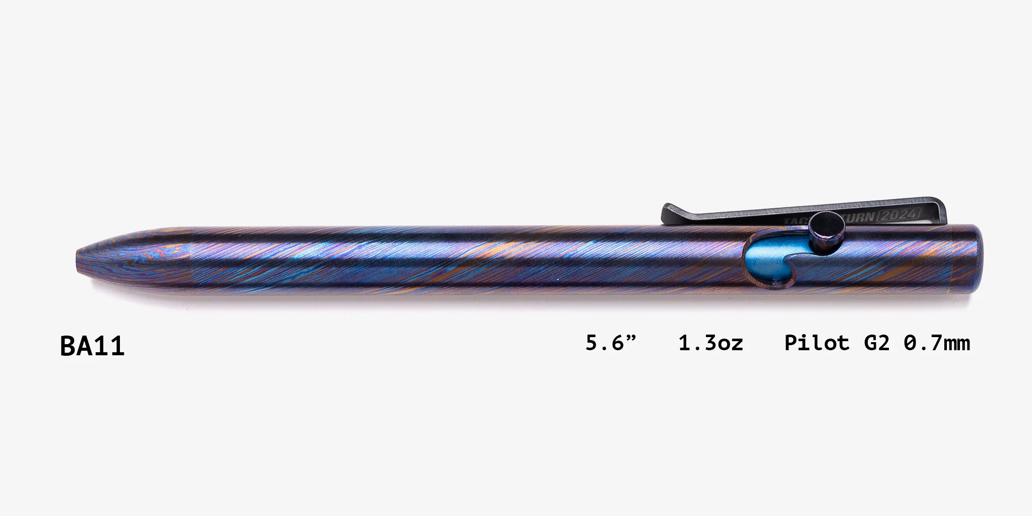 Full Titanium Damascus Bolt Action Pens - Image 11