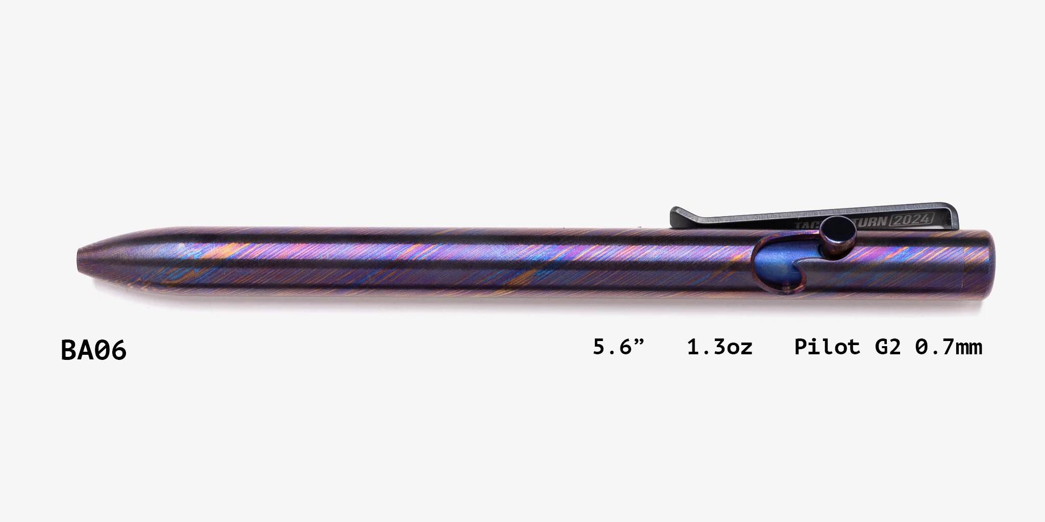 Full Titanium Damascus Bolt Action Pens - Image 6