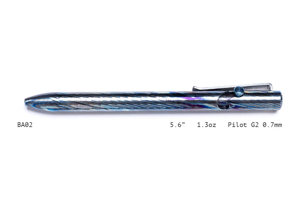 Full Zirconium Damascus Bolt Action Pens - Image 2