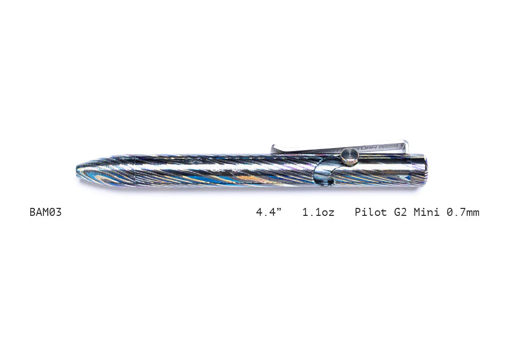 Full Zirconium Damascus Bolt Action Pens - Image 23