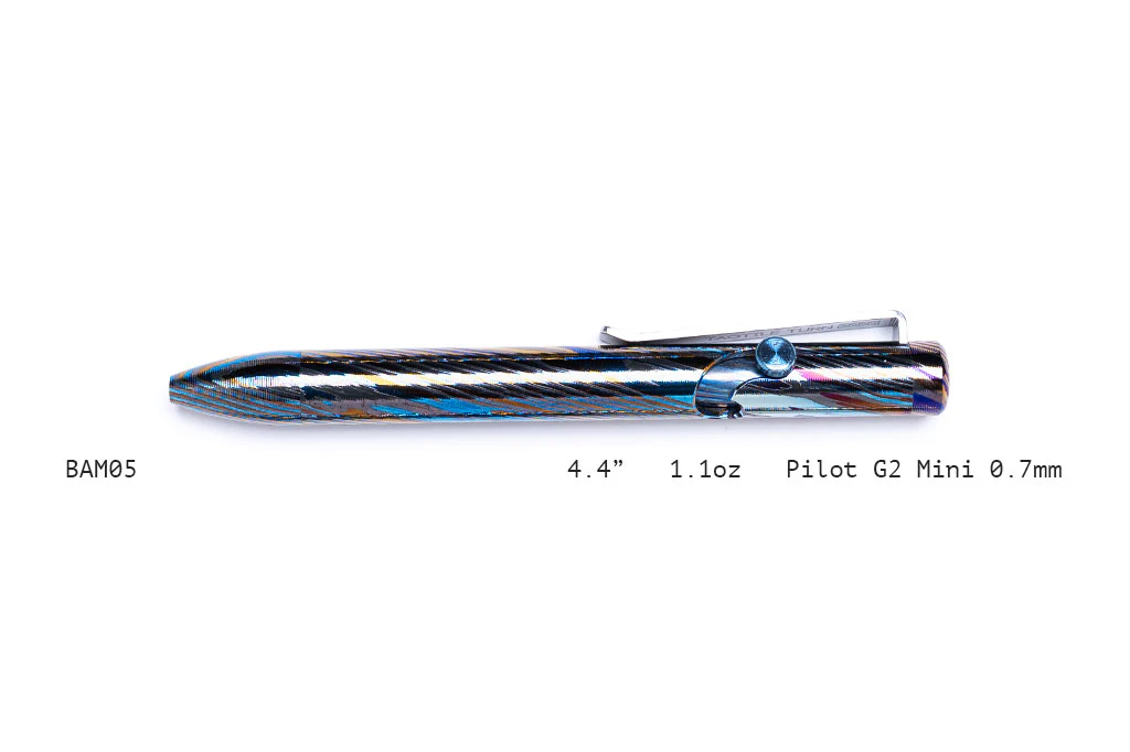 Full Zirconium Damascus Bolt Action Pens - Image 25