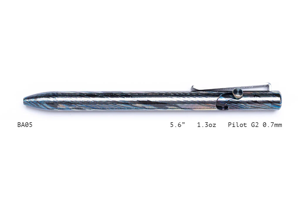 Full Zirconium Damascus Bolt Action Pens - Image 5
