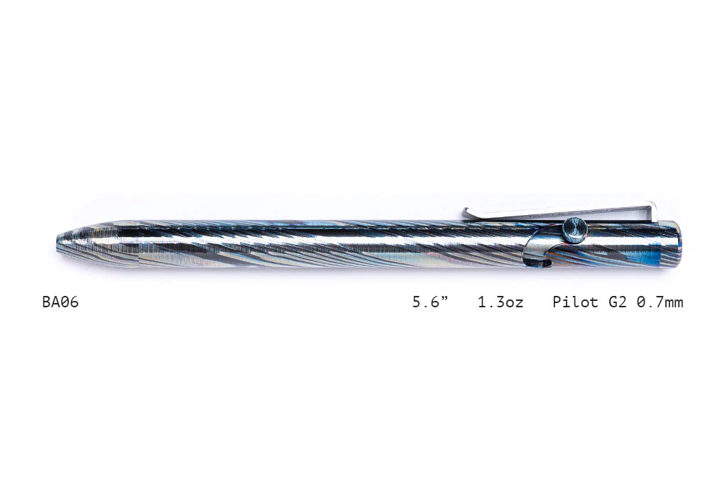 Full Zirconium Damascus Bolt Action Pens - Image 6