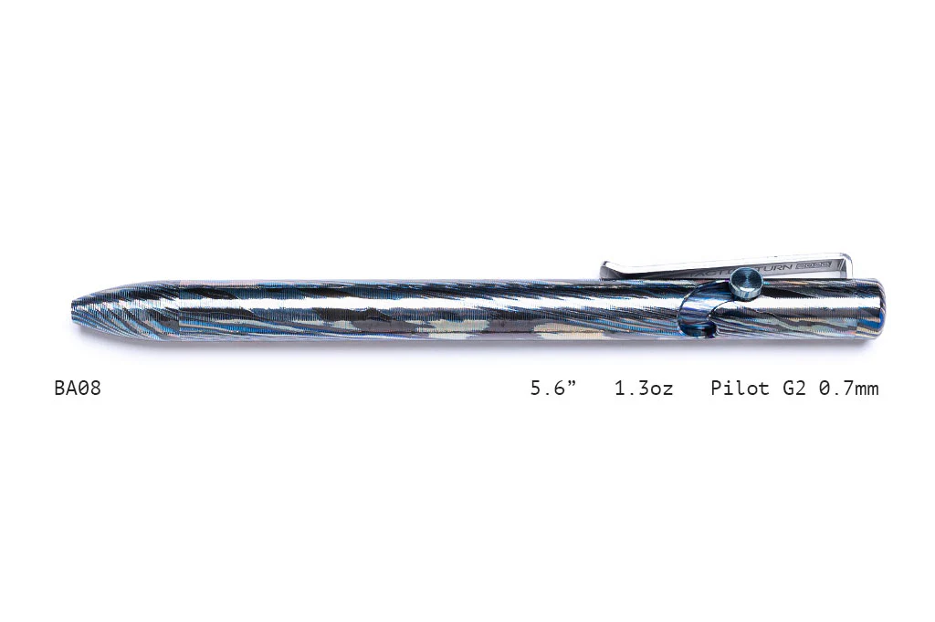 Full Zirconium Damascus Bolt Action Pens - Image 8
