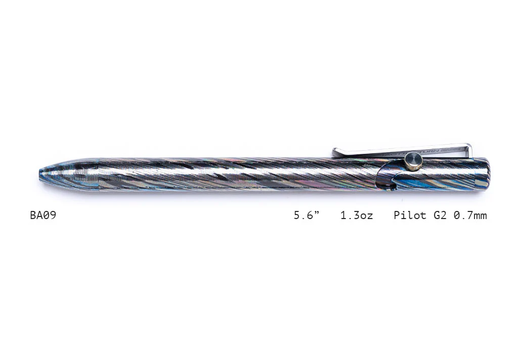 Full Zirconium Damascus Bolt Action Pens - Image 9