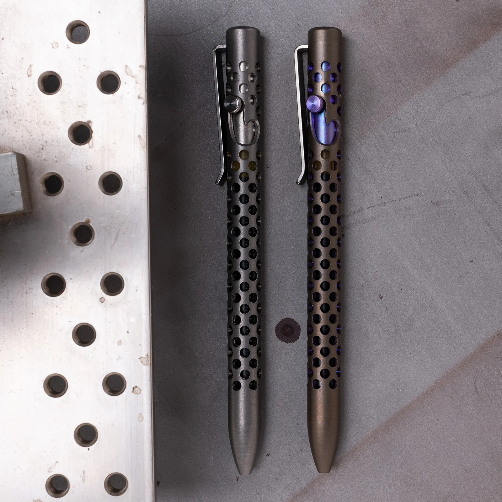 Skeletonized Titanium Bolt Action Pen - Image 11
