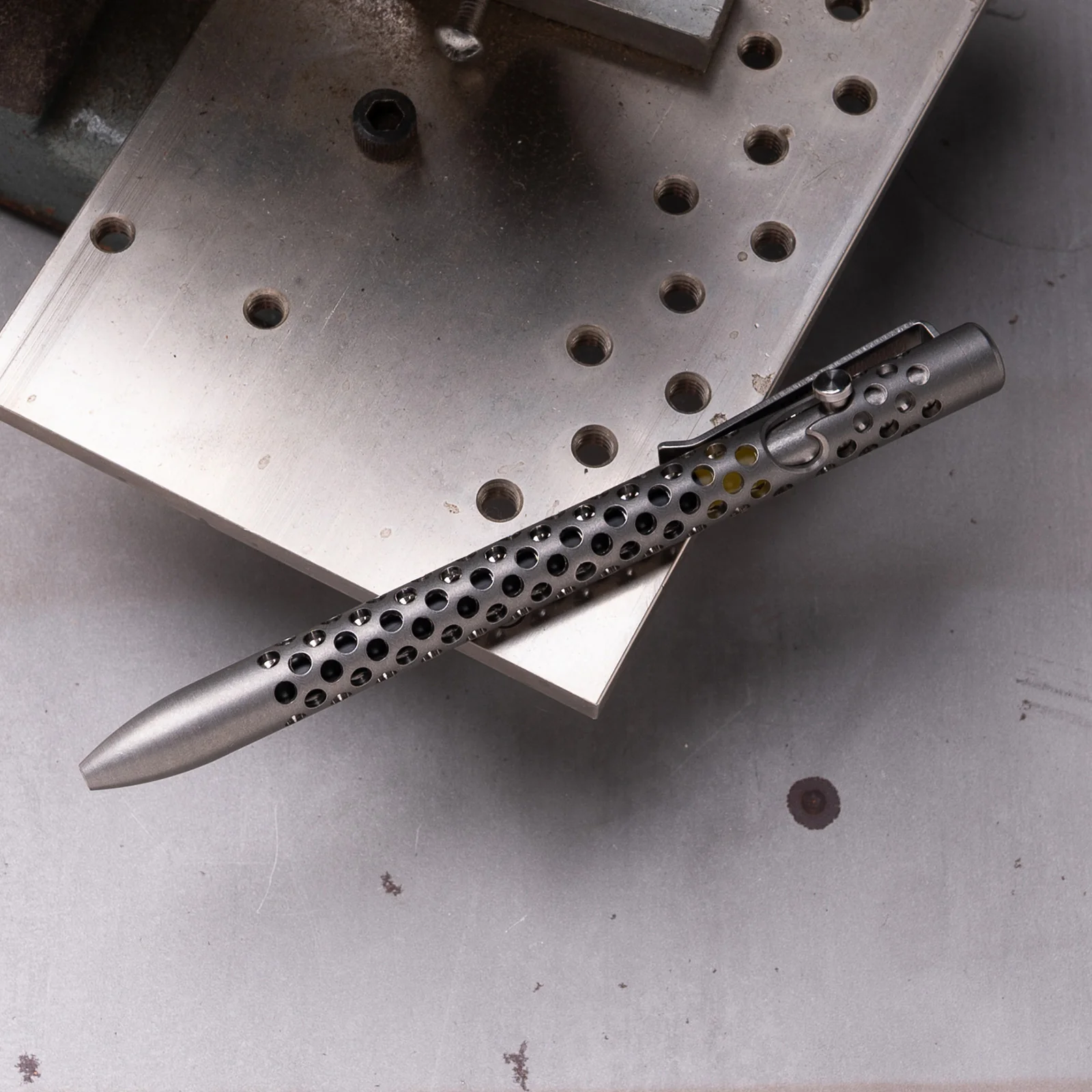 Skeletonized Titanium Bolt Action Pen - Image 8
