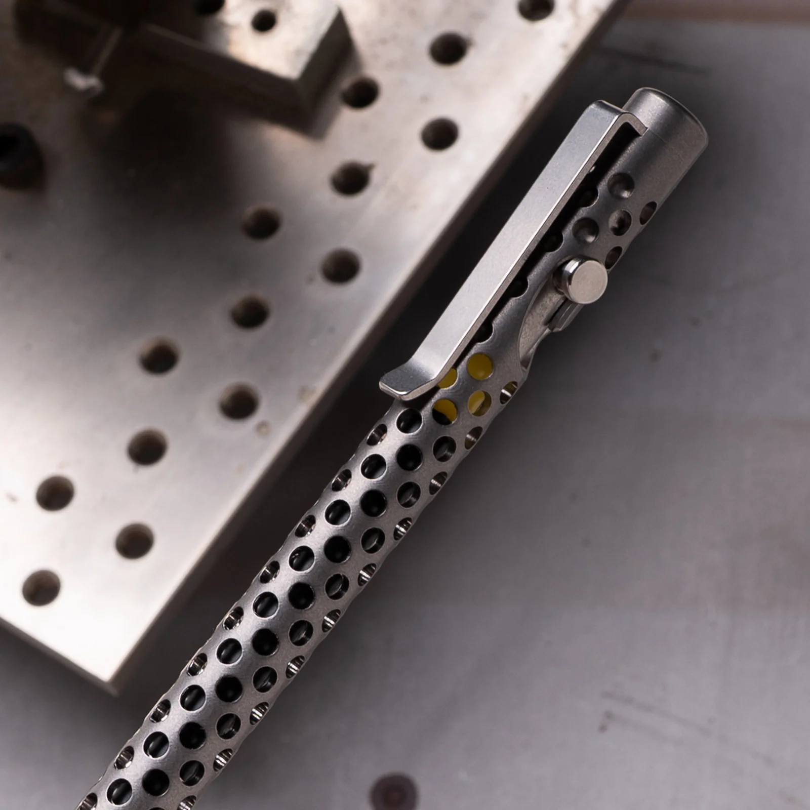 Skeletonized Titanium Bolt Action Pen - Image 9