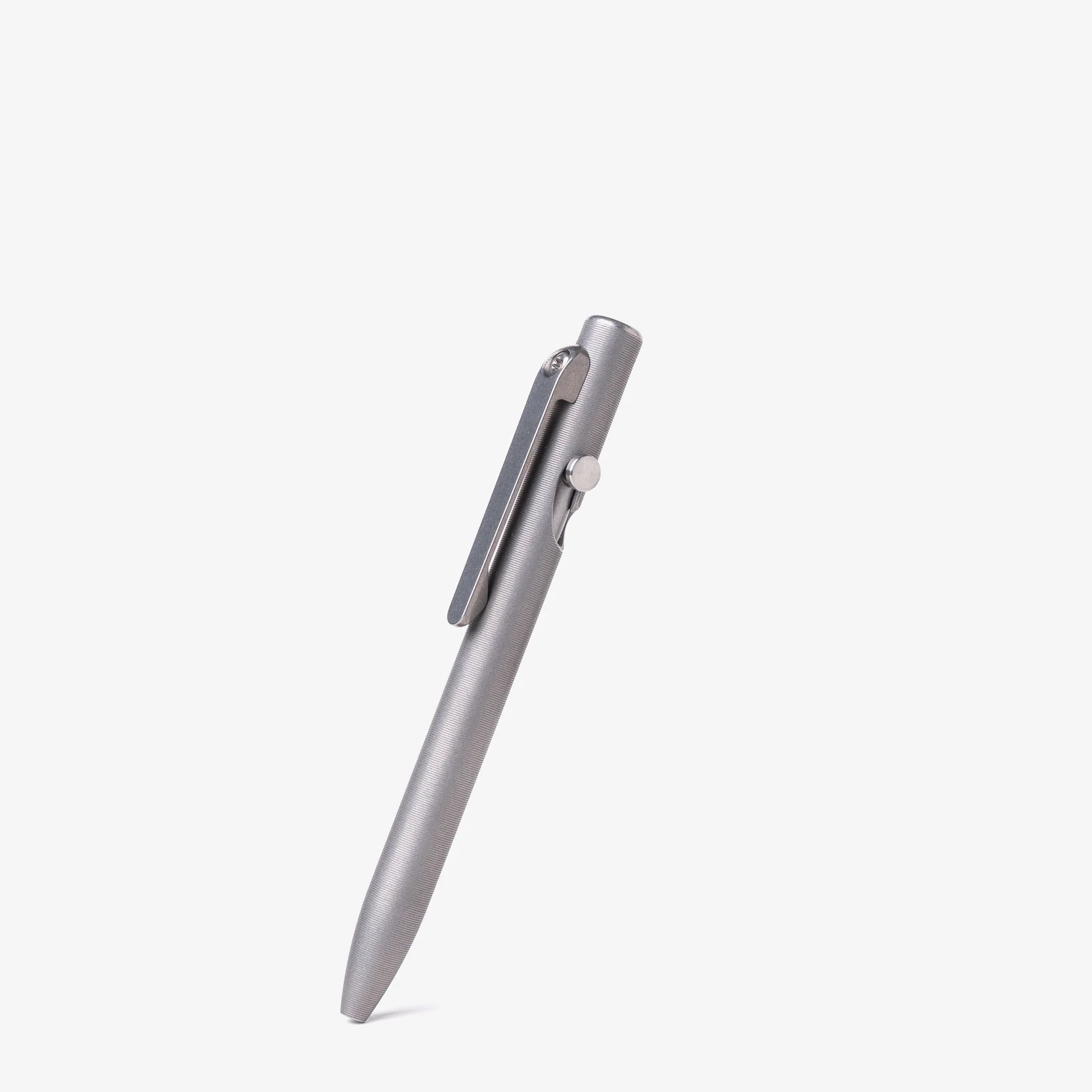 Stonewashed Titanium Slim Bolt Action Pen - Image 3