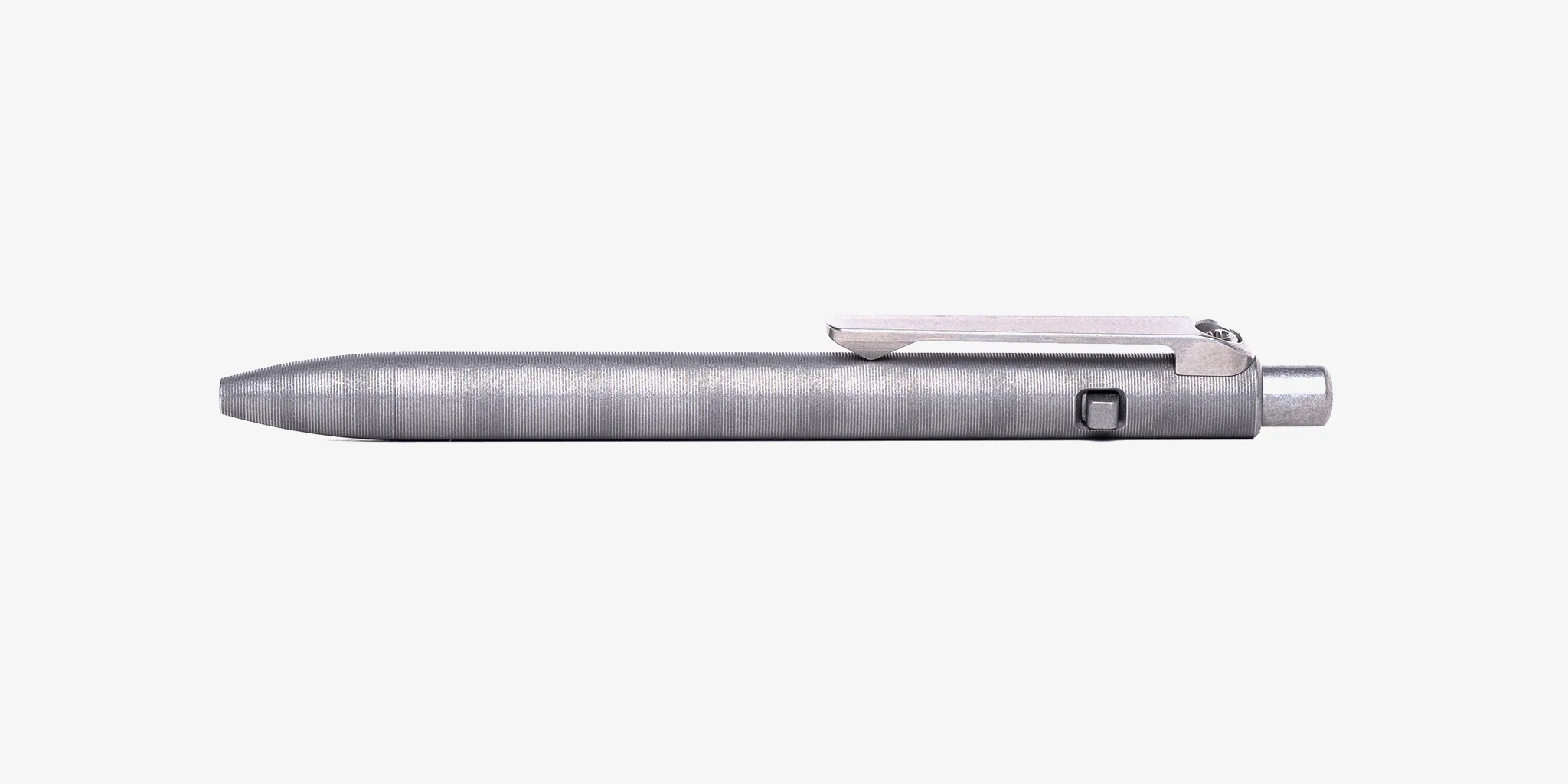 Stonewashed Titanium Slim Side Click Pen - Image 3