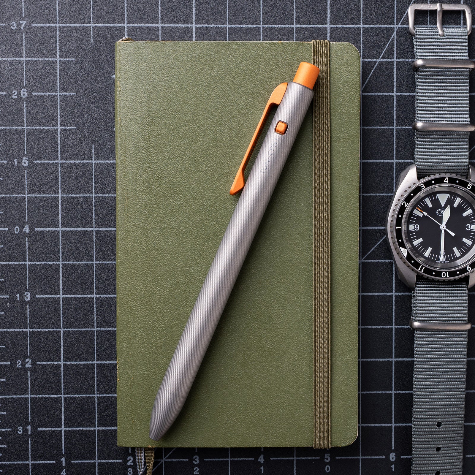 The Grey NATO Side Click Pen - Image 9